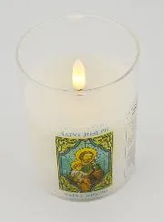 Batteriebetriebene Kirchenkerze - Heiliger Joseph