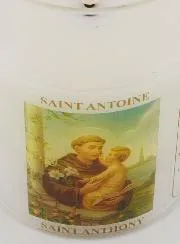 Batteriebetriebene Kirchenkerze - Heiliger Antonius