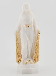 Figur Wundertätige Jungfrau mit Goldenen Strahlen - 12cm
