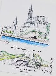 Karte Heiligtum und Grotte von Lourdes