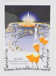 Karte Fackelprozession - Lourdes