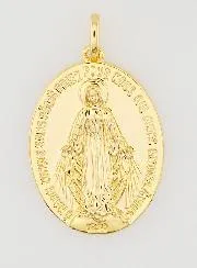 Wunderbare Medaille 18k Vergoldet - 14mm