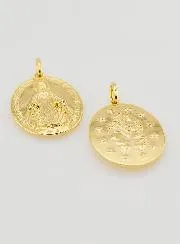 Wunderbare Medaille 18k Vergoldet - 12mm