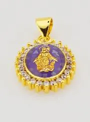 Medaille Wundertätige Madonna Violett - 17mm