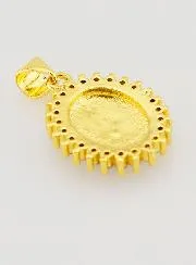 Medaille Wundertätige Madonna Violett - 17mm