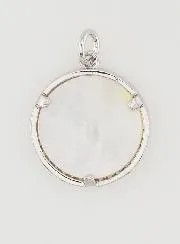 Ex Voto Anhänger Perlmutt und Strass - 16mm