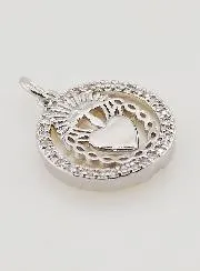 Ex Voto Anhänger Perlmutt und Strass - 16mm