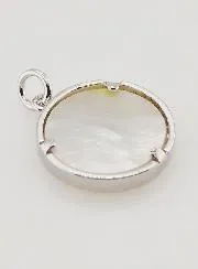 Ex Voto Anhänger Perlmutt und Strass - 16mm