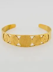 Armband Armreifen Goldfarben Muttergottes vom Berg Karmel