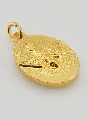 Medaille mit Gedrehtem Rand 25mm – Heilige Anna