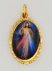 Medaille mit Gedrehtem Rand 25 mm – Barmherziger Christus