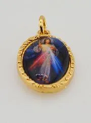 Medaille mit Gedrehtem Rand 25 mm – Barmherziger Christus