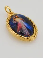Medaille mit Gedrehtem Rand 25 mm – Barmherziger Christus