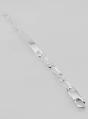 Herrenarmband aus Silber – Figaro-Gliederung 6mm