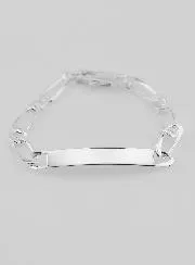 Herrenarmband aus Silber – Figaro-Gliederung 6mm