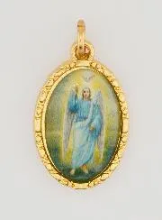 Medaille mit Gedrehtem Rand 25 mm – Erzengel Gabriel