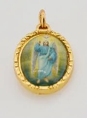 Medaille mit Gedrehtem Rand 25 mm – Erzengel Gabriel