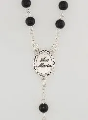 Edelstein Rosenkranz – Schwarzer Onyx