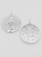 Rhodinierte Wundertätige Medaille – 30 mm