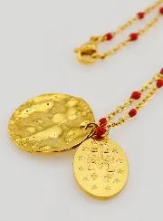Wundertätige Medaille an Kette mit Perlen