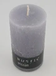 Deko Kerze Rustic 38 Std – Grau