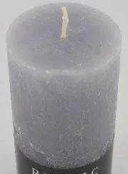 Deko Kerze Rustic 38 Std – Grau