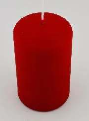 Deko Kerze Matt Samt – Rot