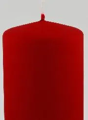 Deko Kerze Matt Samt – Rot