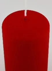 Deko Kerze Matt Samt – Rot
