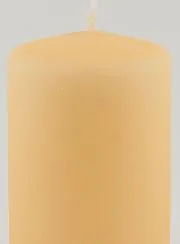 Dekokerze Matt Samt – Cremefarben