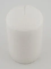 Weihnachtskerze mit Ice-Effekt – Weiß