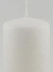 Weihnachtskerze mit Ice-Effekt – Weiß