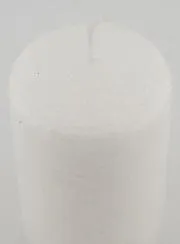 Weihnachtskerze mit Ice-Effekt – Weiß