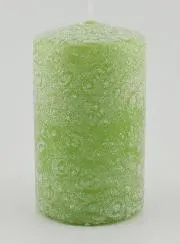 Weihnachtskerze mit Ice-Effekt – Grün