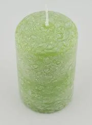 Weihnachtskerze mit Ice-Effekt – Grün