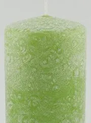 Weihnachtskerze mit Ice-Effekt – Grün