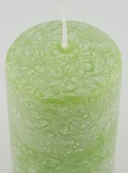 Weihnachtskerze mit Ice-Effekt – Grün
