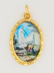 Medaille mit Gedrehtem Rand 25 mm – Madonna von Fatima