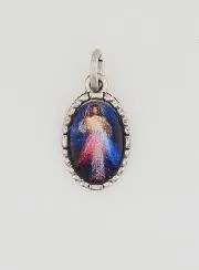 Medaille mit Gedrehtem Rand 15mm – Barmherziger Christus
