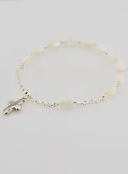 Zehner Rosenkranz Armband aus Perlmutt – Ovale Perlen