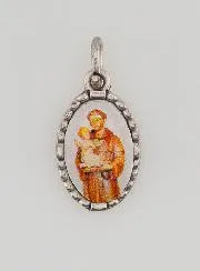 Medaille mit Gedrehtem Rand 15 mm – Heiliger Antonius