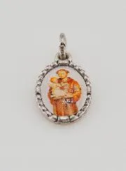 Medaille mit Gedrehtem Rand 15 mm – Heiliger Antonius