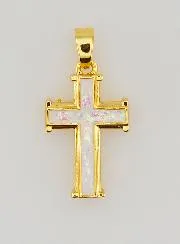 Anhänger Weißes Kreuz – 17mm