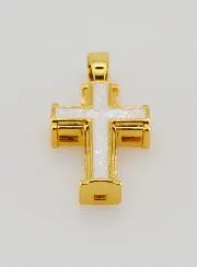 Anhänger Weißes Kreuz – 17mm