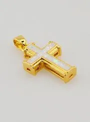 Anhänger Weißes Kreuz – 17mm