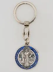 Schlüsselanhänger mit Bunter Benediktus-Medaille