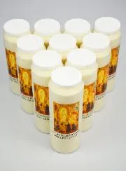 Set 10 Novenenkerzen zur Madonna von Île Bouchard