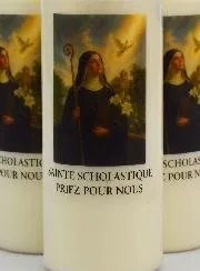 Set 20 Novenenkerzen zur Heiligen Scholastika