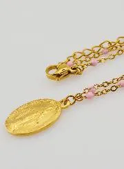 Perlenkette Wundertätige Medaille – Rosa
