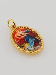 Medaille mit Gedrehtem Rand 25mm – Heiliger Christophorus
